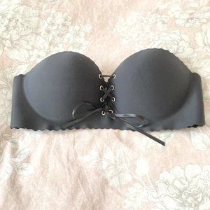 *NEW* SHEIN Womens Lace Up Front Extreme Push Up Strapless Bra Size XS